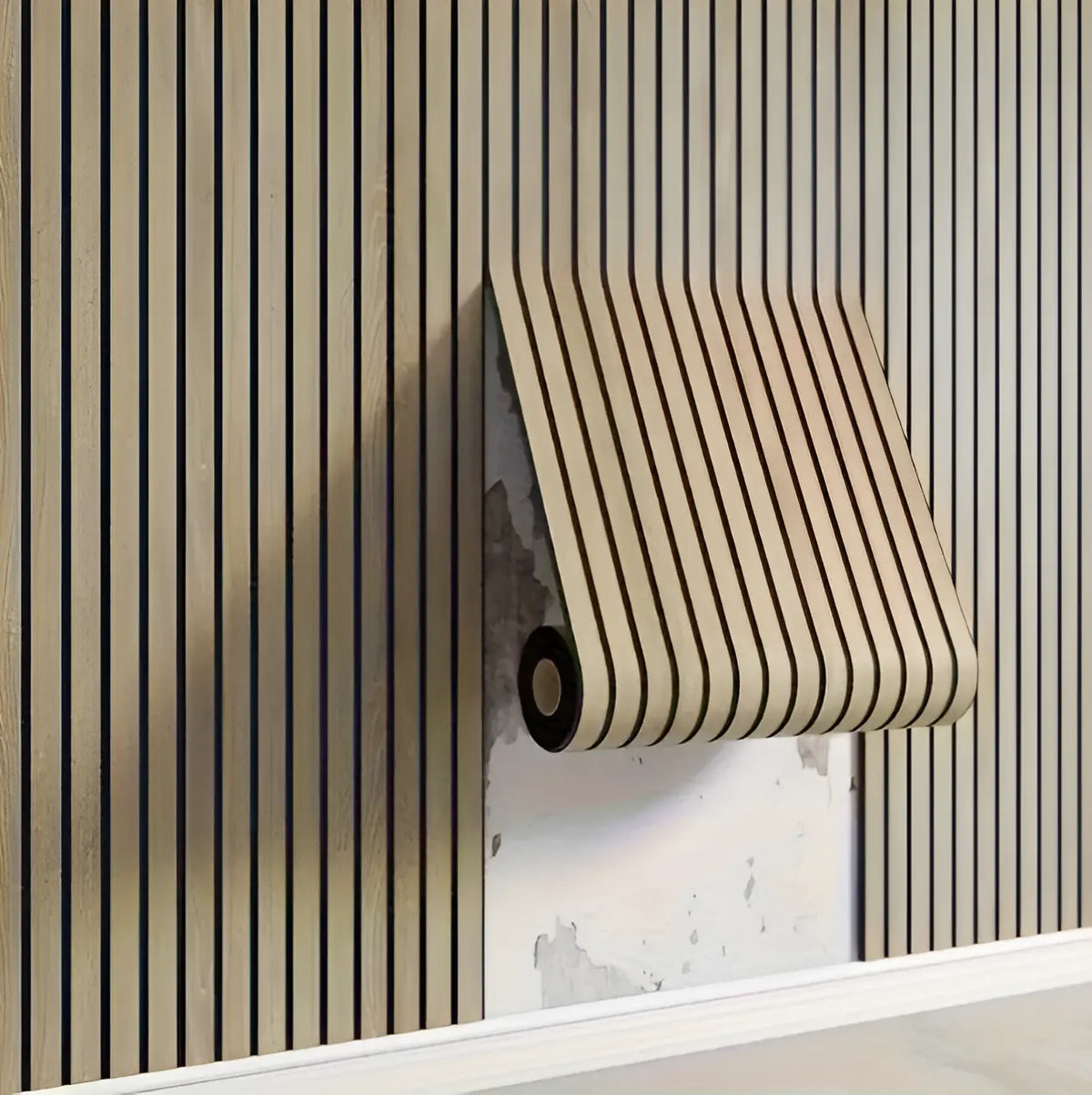 3D Wall Panel Wood Texture Self-Adhesive Water & Scratch-Resistant