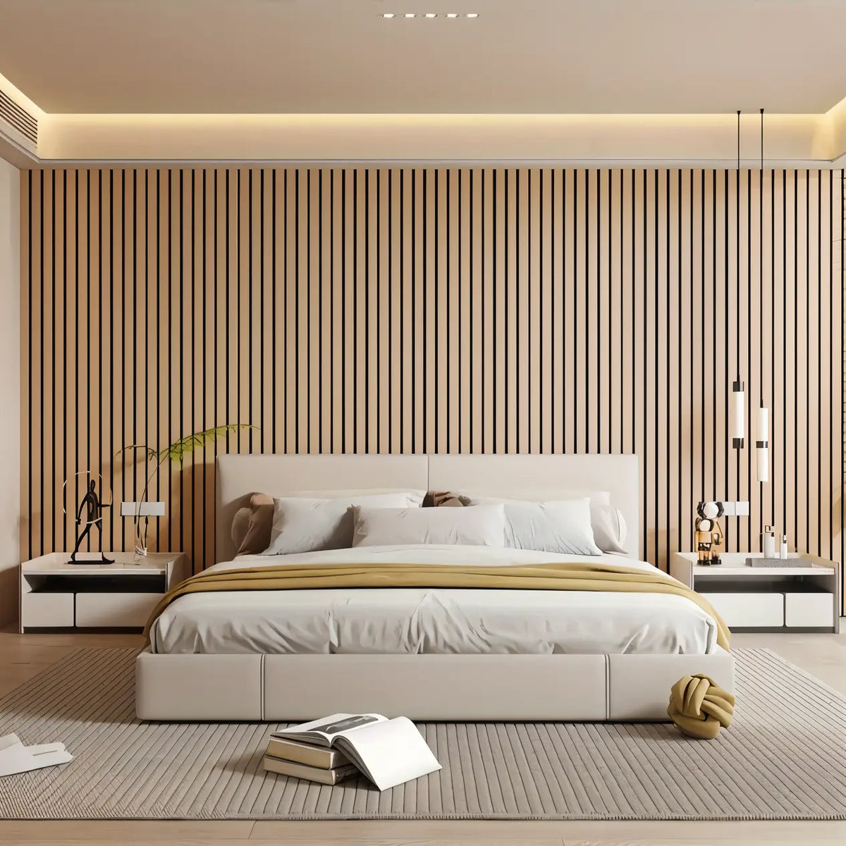 3D Wall Panel Wood Texture Self-Adhesive Water & Scratch-Resistant