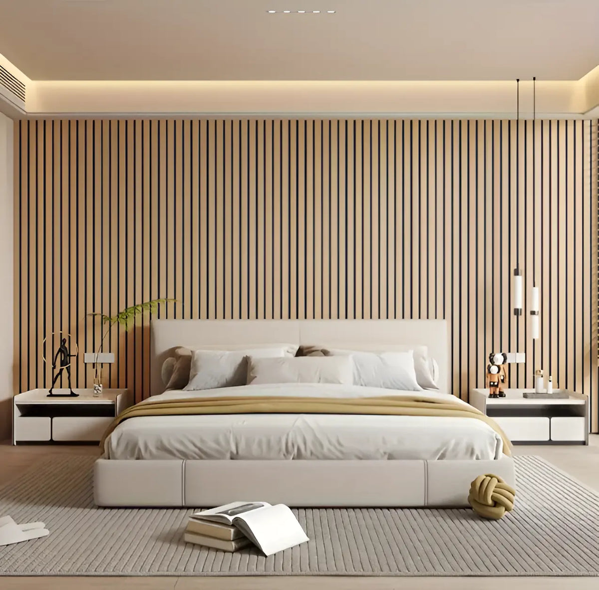 3D Wall Panel Wood Texture Self-Adhesive Water & Scratch-Resistant