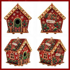 3D Wooden Puzzle Kit Gingerbread House Diamond Art Decor
