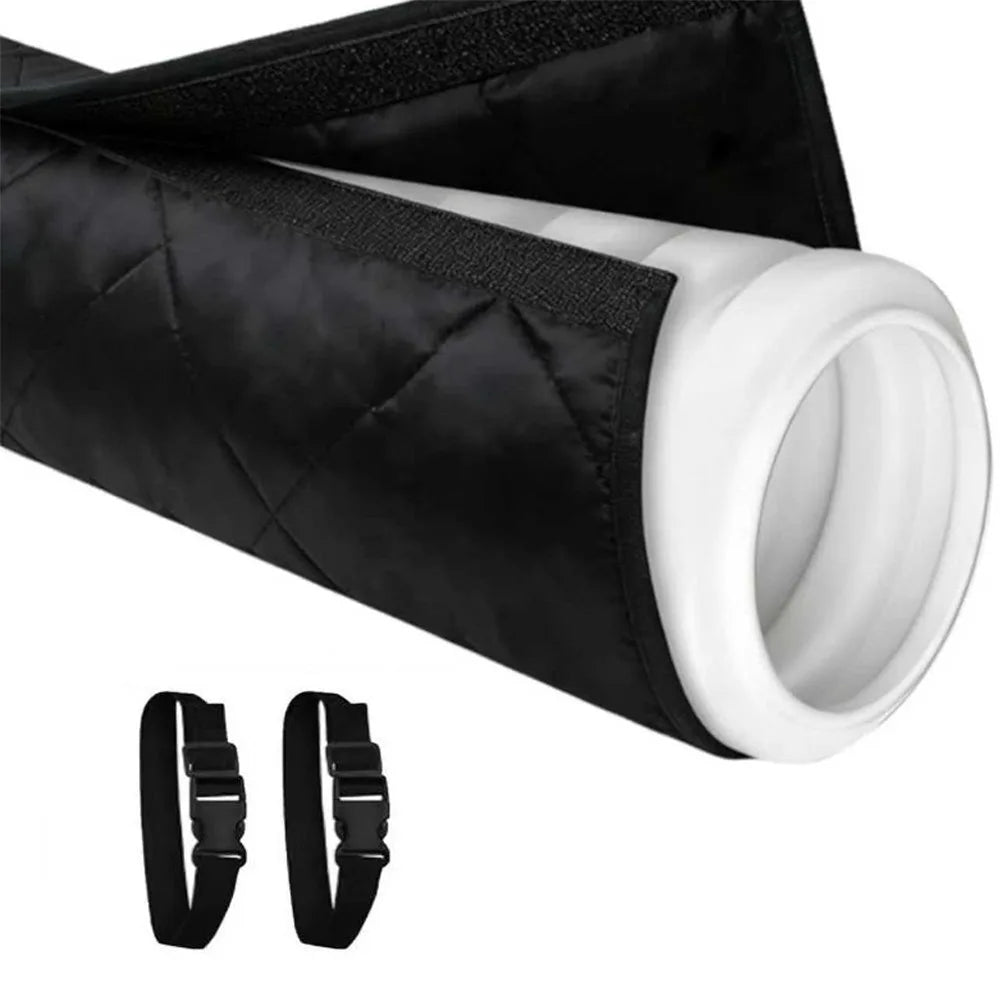 AC Hose Cover Thermal-Insulated Waterproof Zipper & Straps