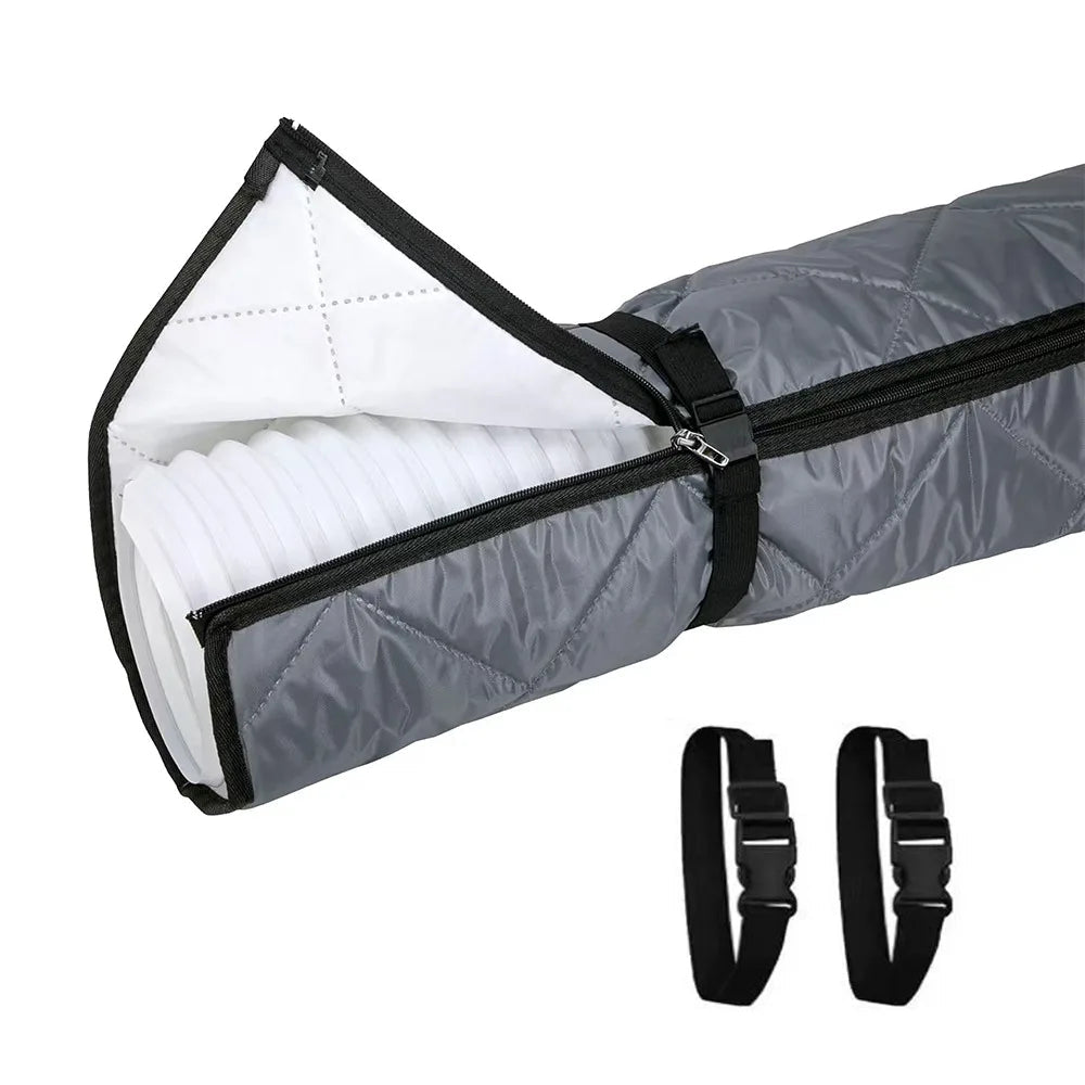 AC Hose Cover Thermal-Insulated Waterproof Zipper & Straps