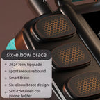 Ab Roller Four-Wheel Automatic Rebound Padded Elbow Supports
