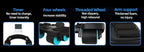 Ab Roller Four-Wheel Automatic Rebound Padded Elbow Supports