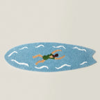 Accent Rug Surfboard Shape Plush High-Pile Shag