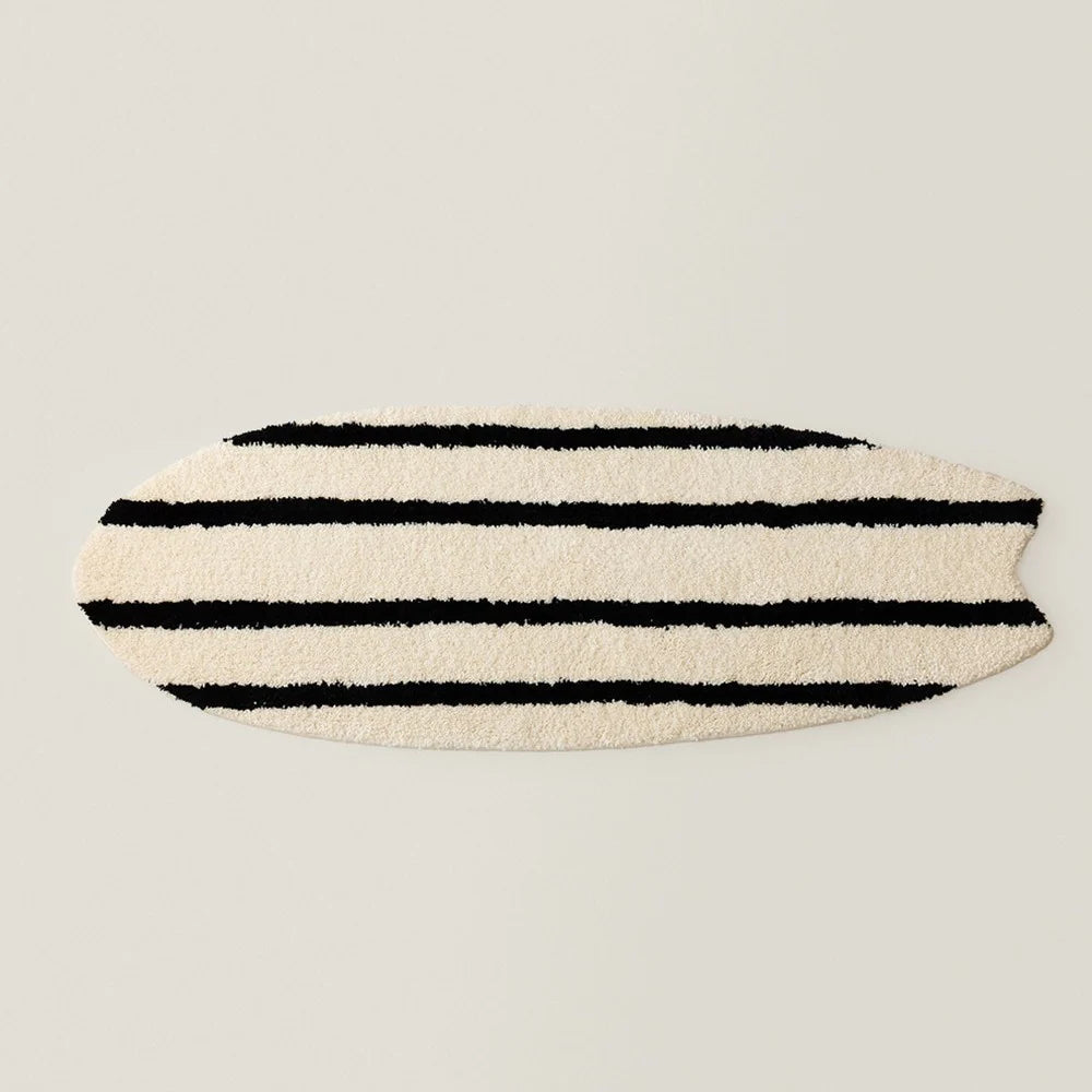 Accent Rug Surfboard Shape Plush High-Pile Shag