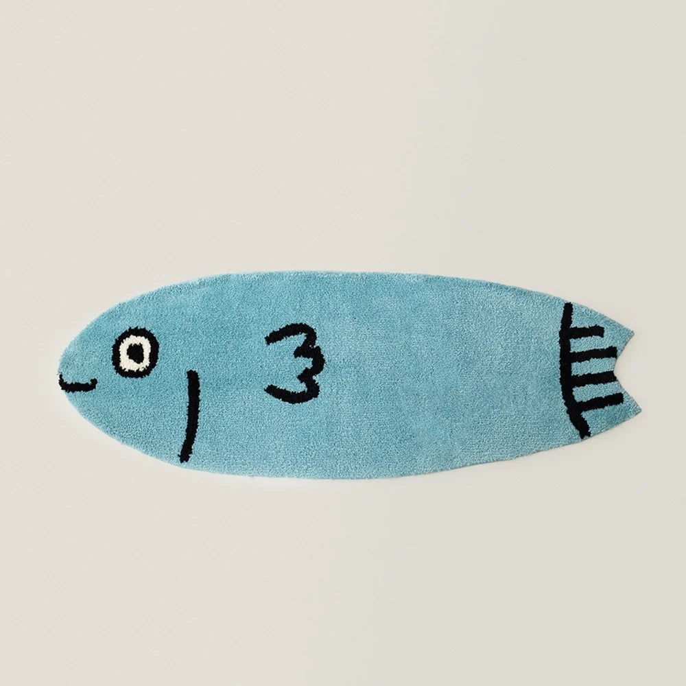 Accent Rug Surfboard Shape Plush High-Pile Shag