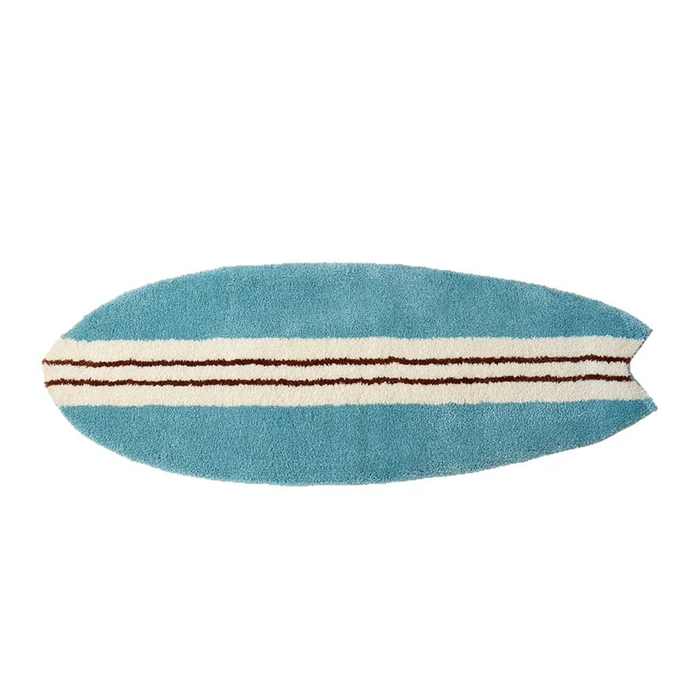 Accent Rug Surfboard Shape Plush High-Pile Shag
