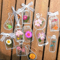 Acrylic Bookmarks Real Dried Flowers Set of 30