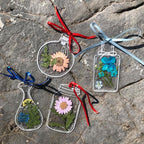 Acrylic Bookmarks Real Dried Flowers Set of 30