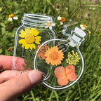 Acrylic Bookmarks Real Dried Flowers Set of 30