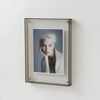 Acrylic Photo Frame Transparent Floating Desk & Wall Display