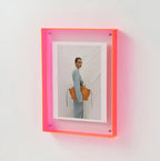 Acrylic Photo Frame Transparent Floating Desk & Wall Display