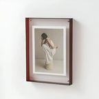 Acrylic Photo Frame Transparent Floating Desk & Wall Display