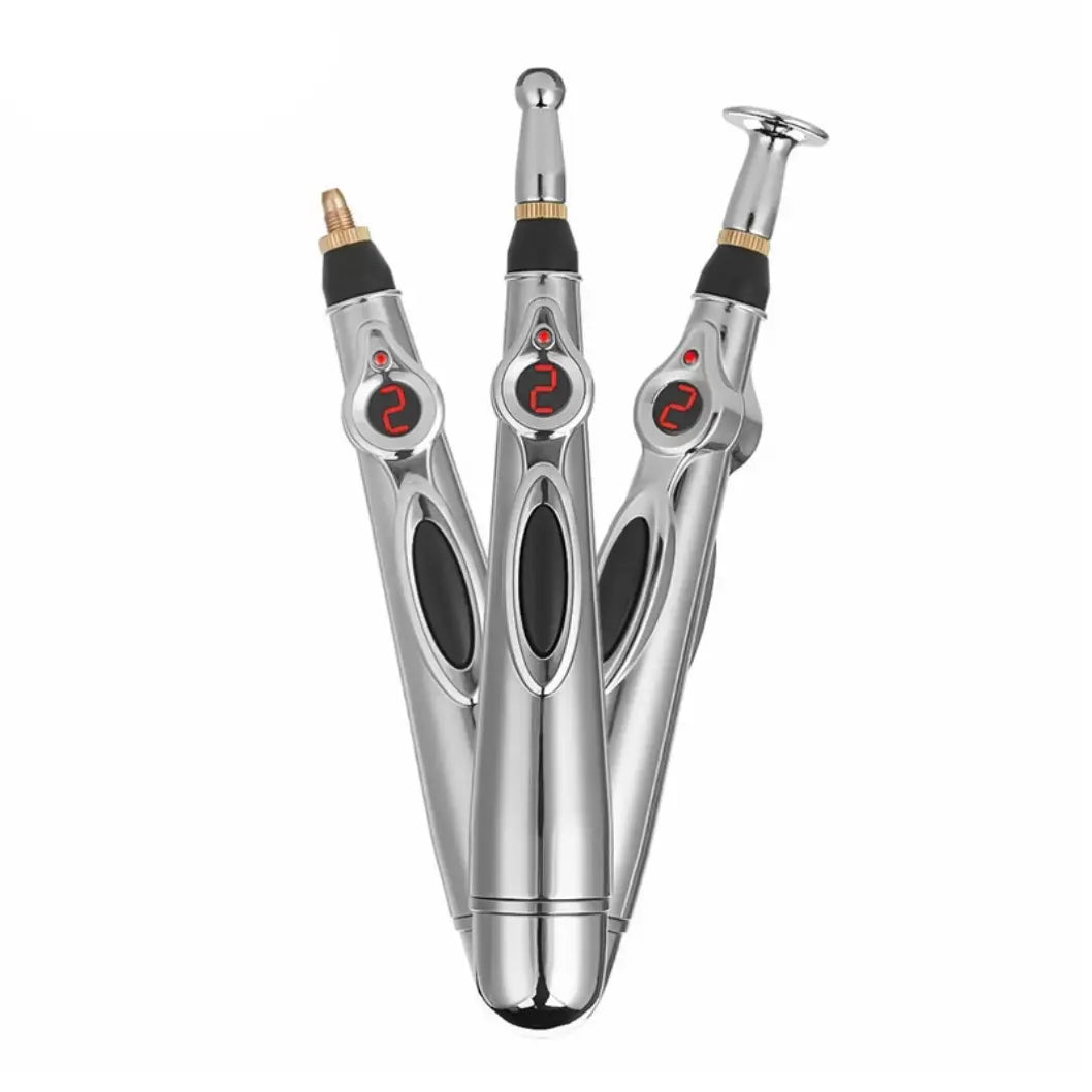 Acupuncture Pen Needle-Free Wireless 3 Interchangeable Tips 9 Levels