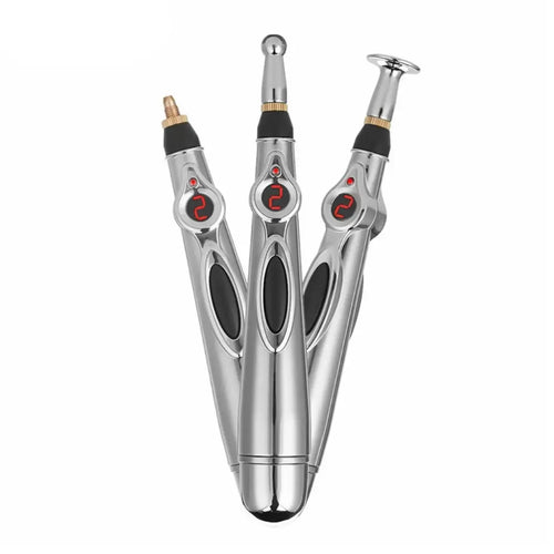 Acupuncture Pen Needle-Free Wireless 3 Interchangeable Tips 9 Levels