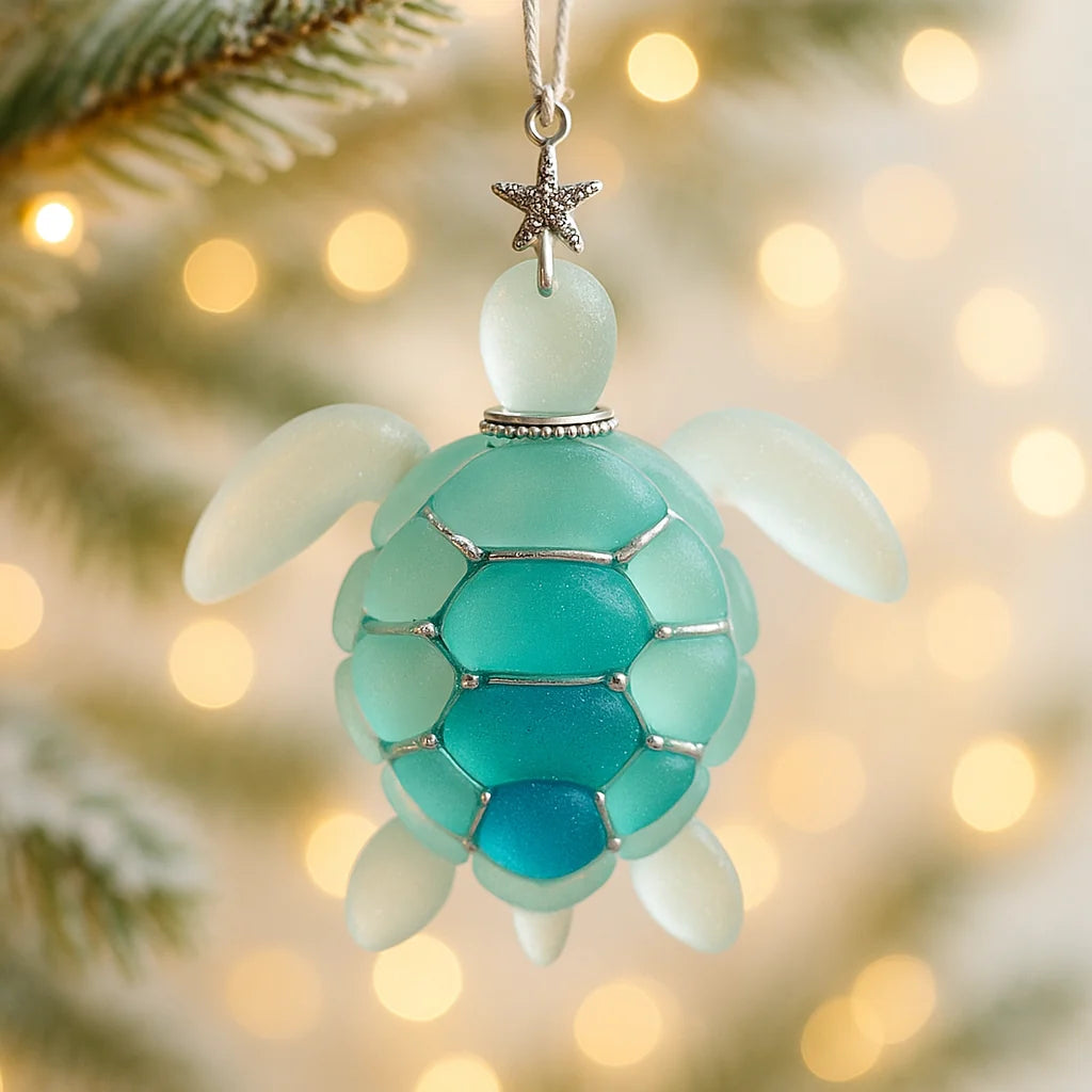 Advent Calendar 24 Frosted Glass Ocean Ornaments