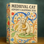 Advent Calendar 24 Medieval Cat Figurines Acrylic Ornaments