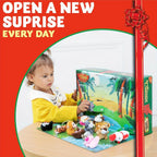 Advent Calendar 24 Mini Plush Animals Reusable Christmas Countdown
