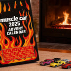 Advent Calendar 24 Miniature Cars Plastic & Die-Cast Metal
