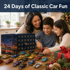 Advent Calendar 24 Miniature Classic Cars Display Collection