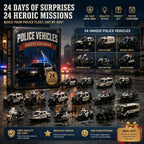 Advent Calendar 24 Police Vehicles Collection & Play Set