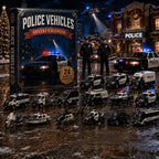 Advent Calendar 24 Police Vehicles Collection & Play Set