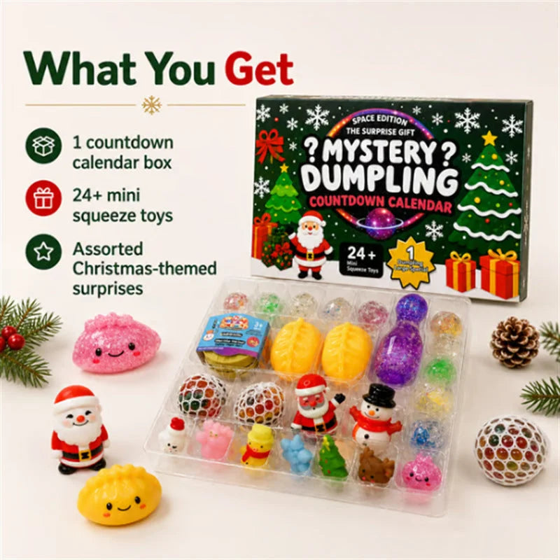 Advent Calendar 24 Putty Toys Sensory Christmas Countdown