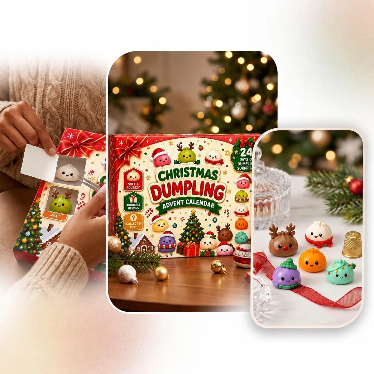 Advent Calendar 24 Squishy Toys Collectible Surprises