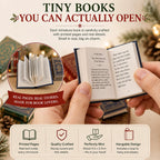 Advent Calendar 25 Mini Books With Hanging Loops