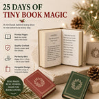 Advent Calendar 25 Mini Books With Hanging Loops