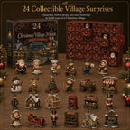 Advent Calendar Acrylic Hanging Christmas Village Design