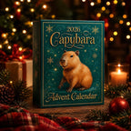Advent Calendar Capybara Ornaments 24-Day Christmas Countdown