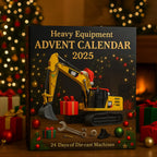 Advent Calendar Construction Vehicles Die-Cast Metal 24 Doors