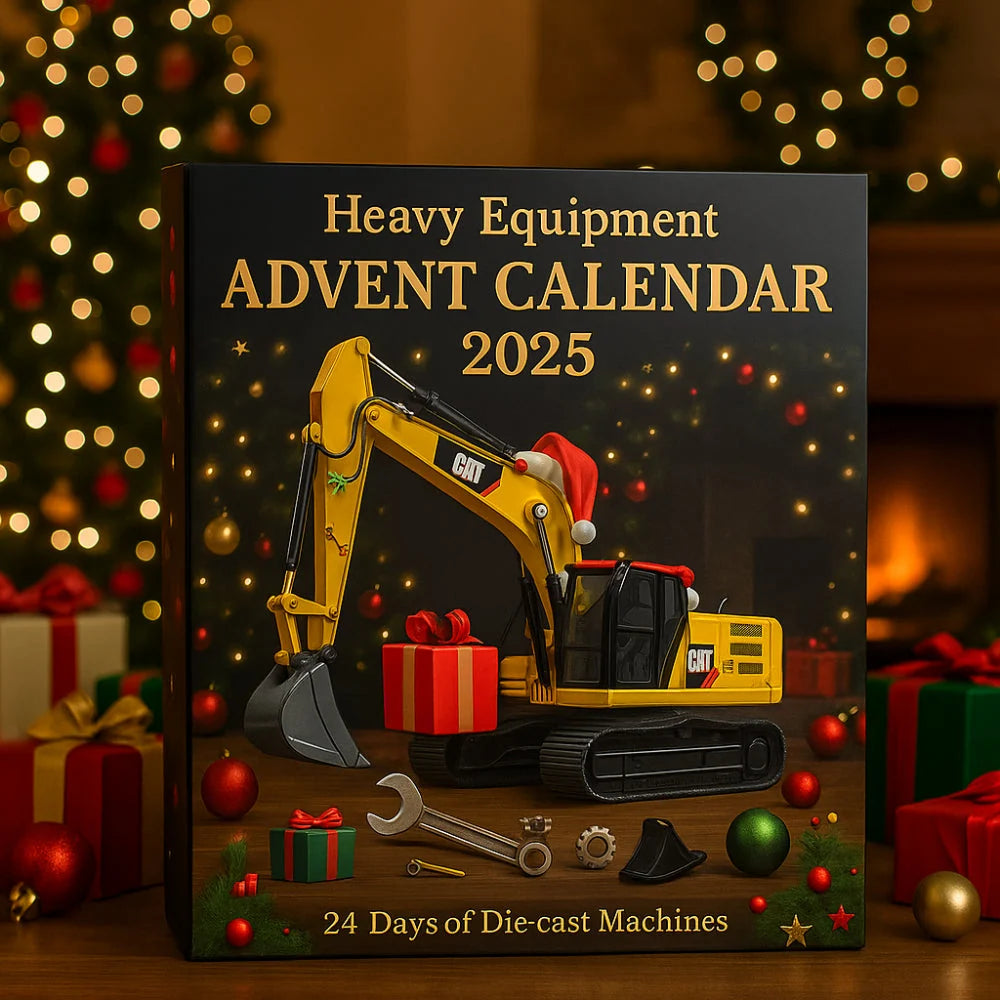 Advent Calendar Construction Vehicles Die-Cast Metal 24 Doors