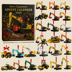 Advent Calendar Construction Vehicles Die-Cast Metal 24 Doors