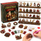 Advent Calendar Craft Kit Diamond Painting Ornaments 24 Designs