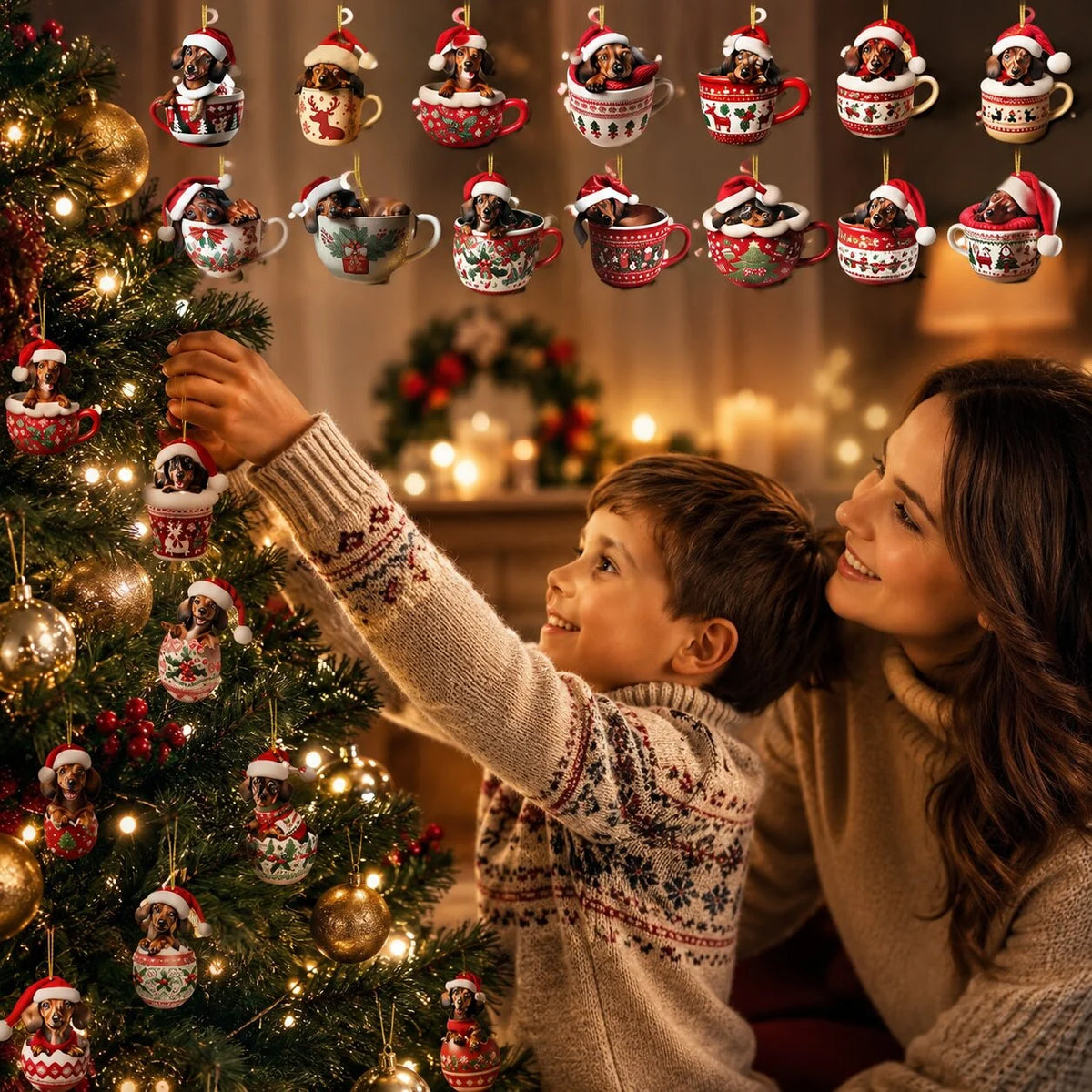 Advent Calendar Dachshund Ornaments 24 Daily Surprises