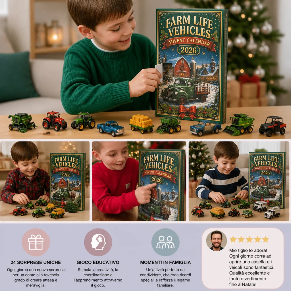 Advent Calendar Farm Vehicles 24-Day Countdown
