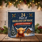 Advent Calendar Highland Cow Figures Set of 24