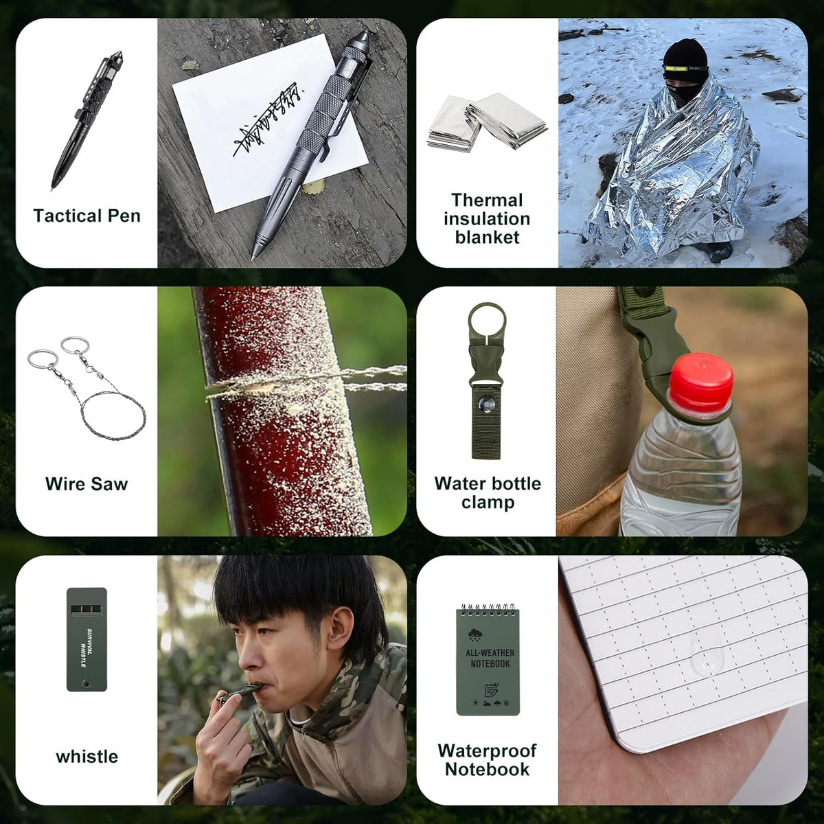 Advent Calendar Outdoor Survival Gear 24 Pieces