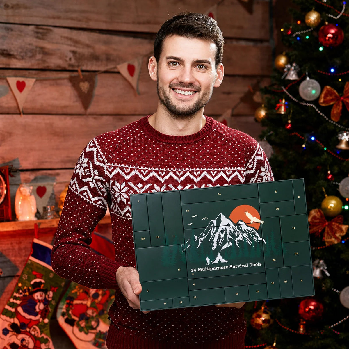 Advent Calendar Outdoor Survival Gear 24 Pieces