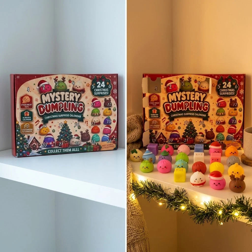 Advent Calendar Slow-Rising Squishy Figures 24-Piece Christmas Set