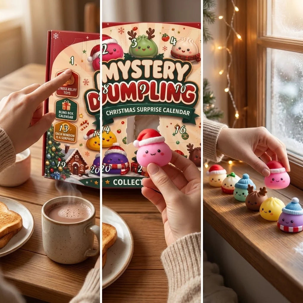 Advent Calendar Slow-Rising Squishy Figures 24-Piece Christmas Set