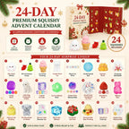 Advent Calendar Squishy Toys 24-Day Christmas Countdown