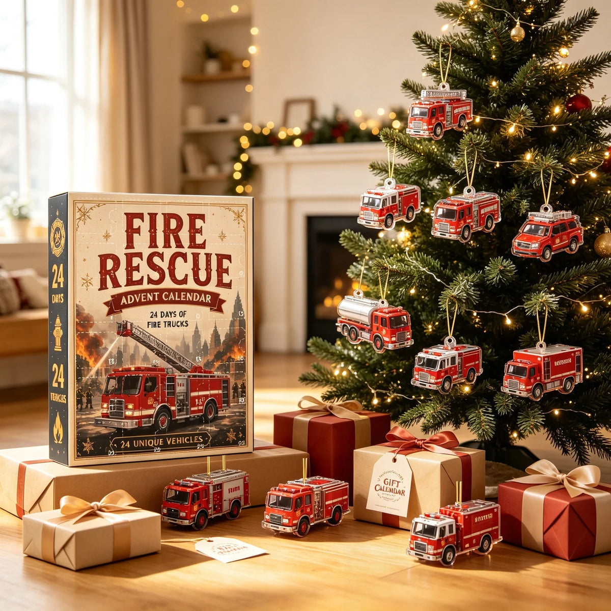 Advent Calendar Vehicle Ornaments 24 Days Of Surprises