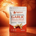 Aged Garlic Supplement Ubiquinol CoQ10 Vitamin K2 Odorless Softgels