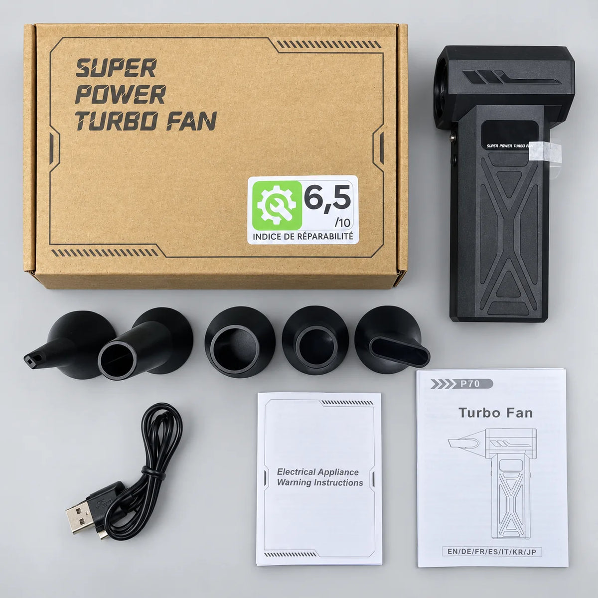 Air Blower Cordless Handheld Brushless 4-Speed