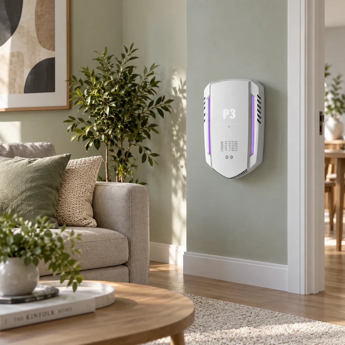 Air Purifier Compact Wall-Mountable Whisper-Quiet