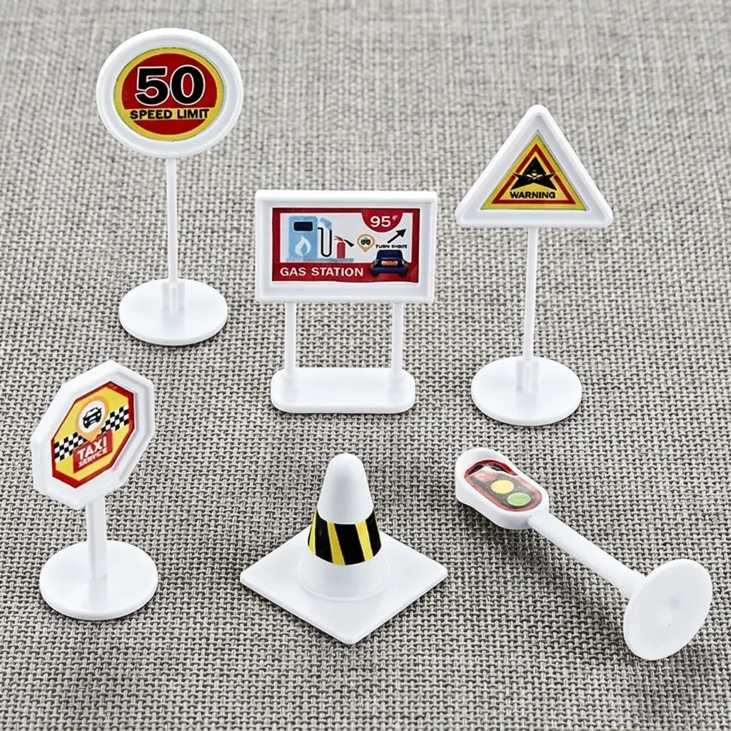Airplane Playset Transforming Play Base Fold-Out Tracks
